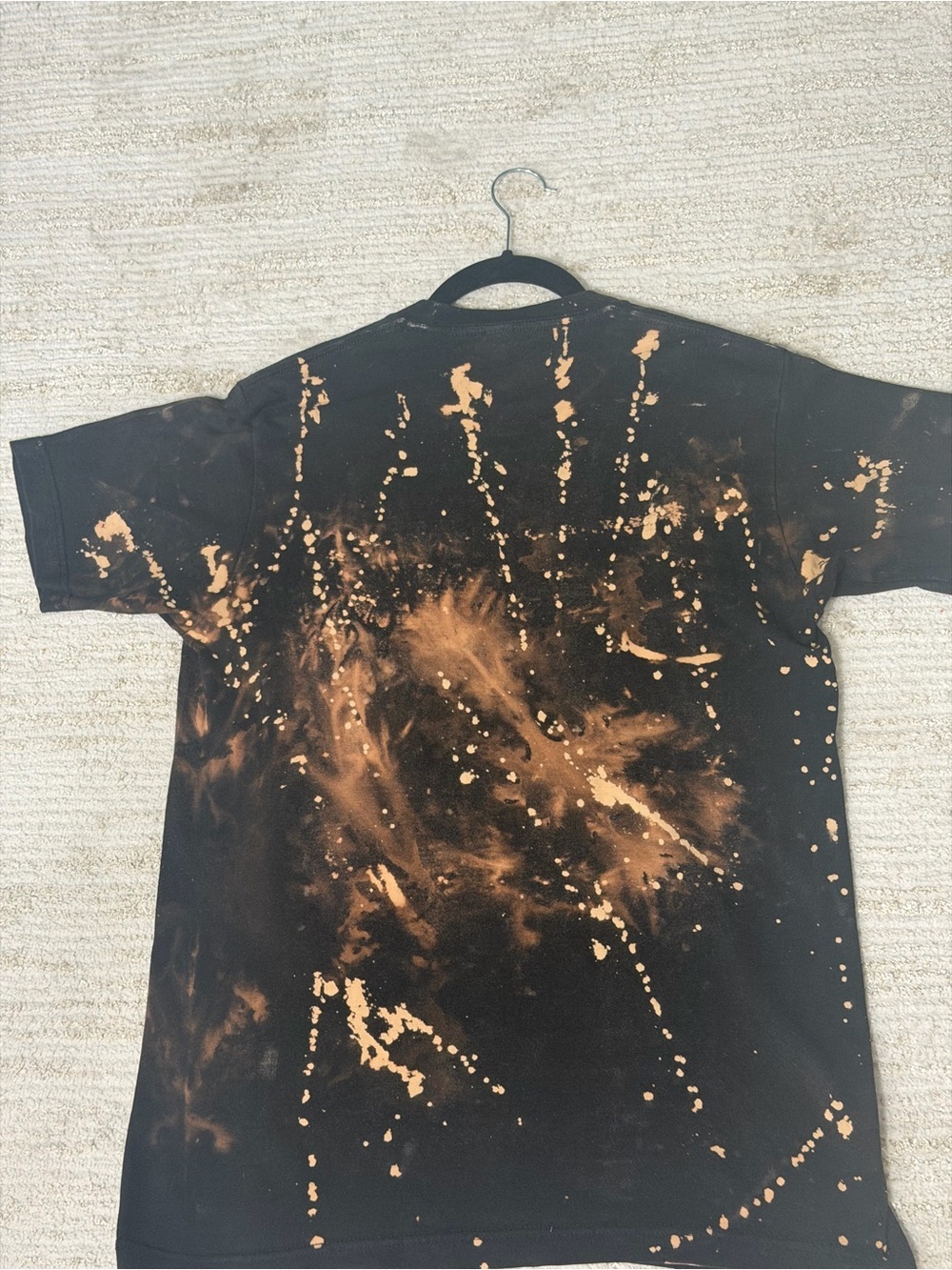 Custom Bleach Western Cowboy Graphic T-Shirt Men’s Medium 100% Cotton - Picture 4 of 7